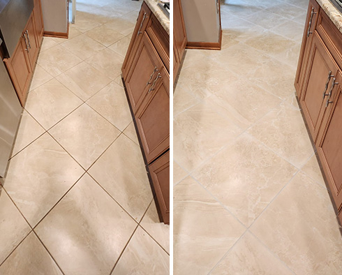 Floor Restored by Our Tile and Grout Cleaners in Basking Ridge, NJ